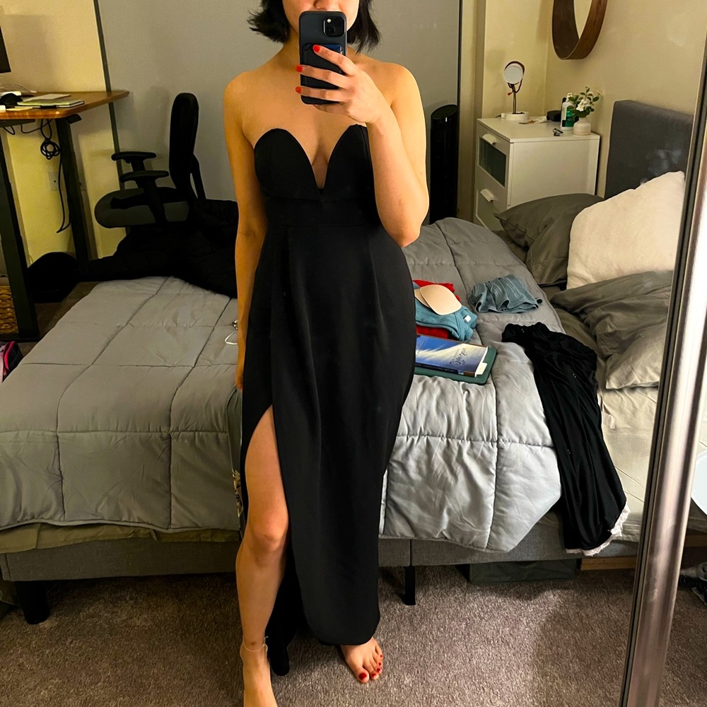 Black evening dress